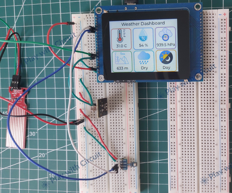 Weather Monitoring System Using Smart ESP32-S3 Display and LVGL