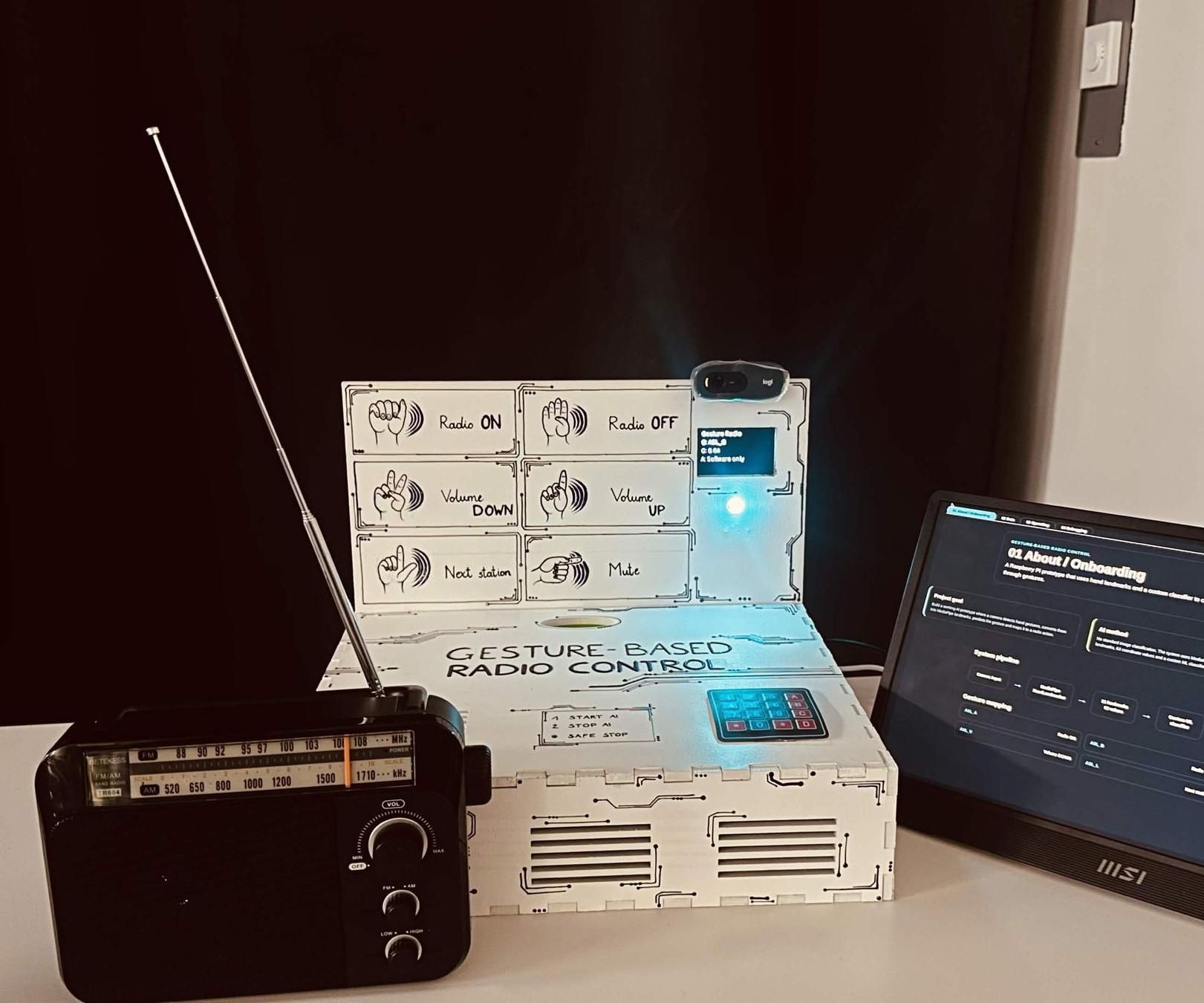 Gesture-Controlled Raspberry Pi Radio