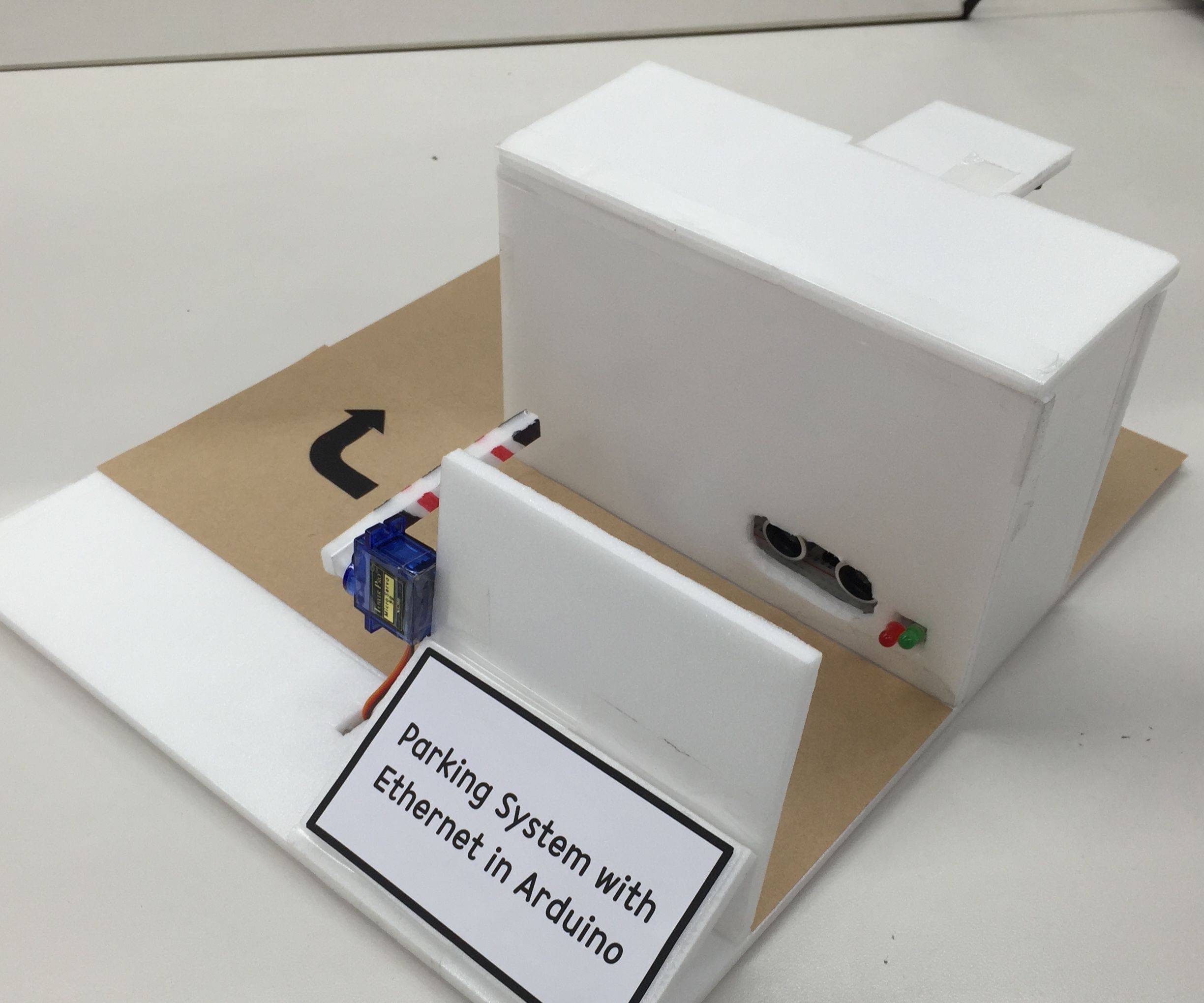 Parking System With Ethernet in Arduino