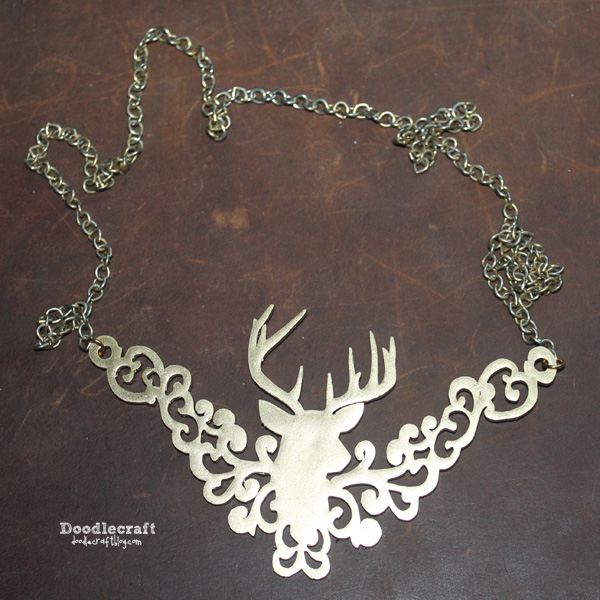 deer head trophy stag filigree gold shrink plastic shrinky dinks easy diy craft necklace shimmer metallic (14).JPG
