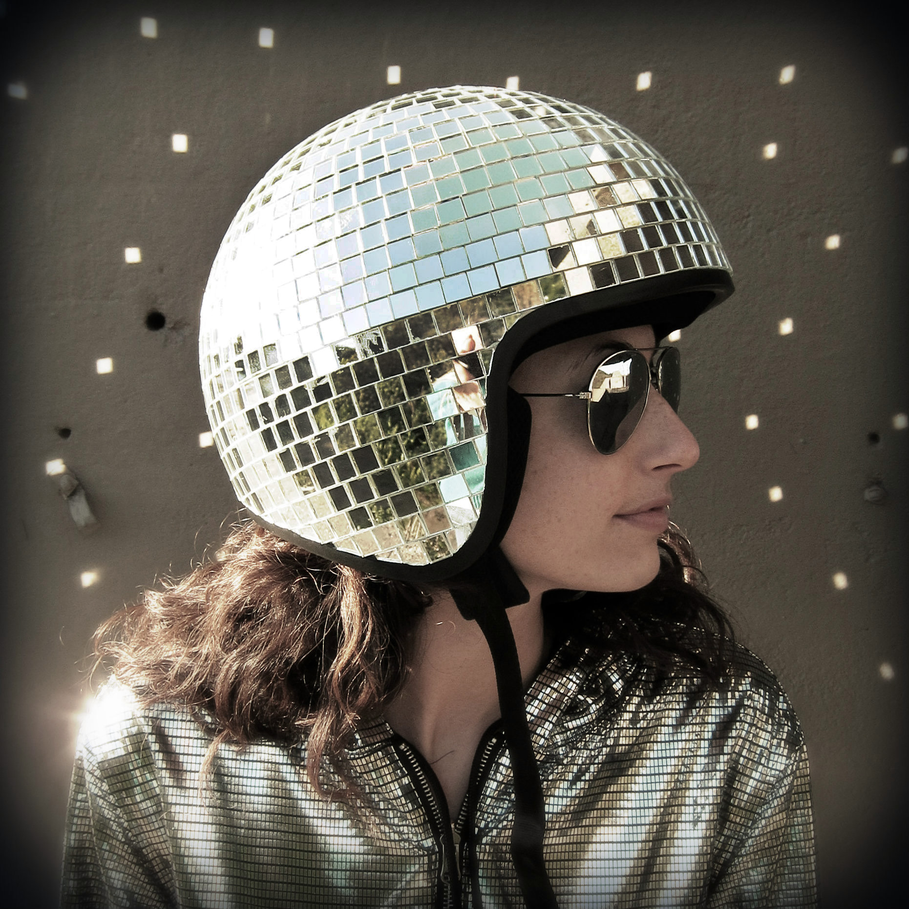 Disco Ball Helmet