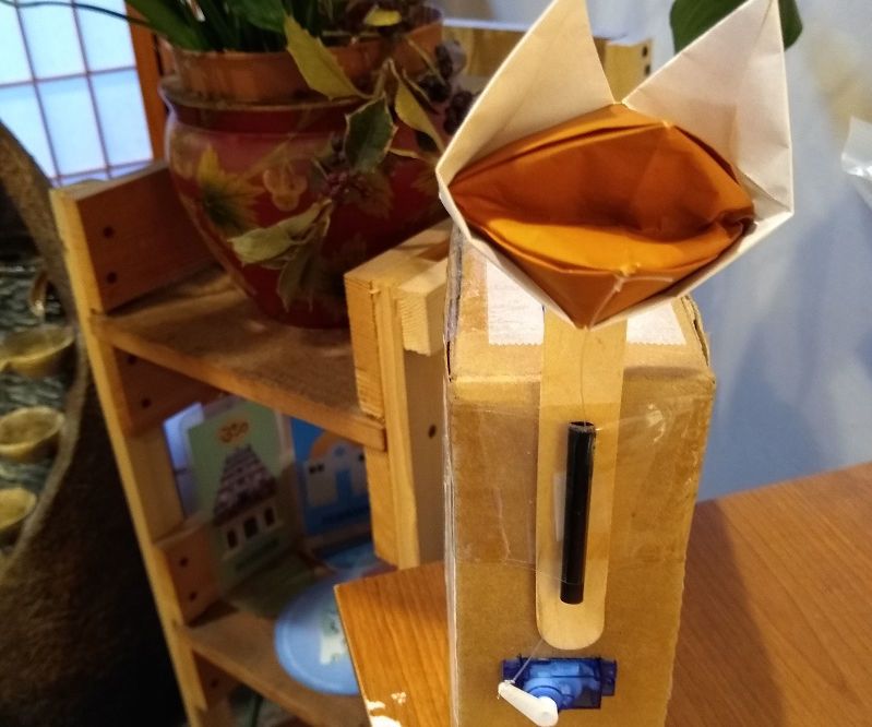 A Voice Animated Origami Puppet