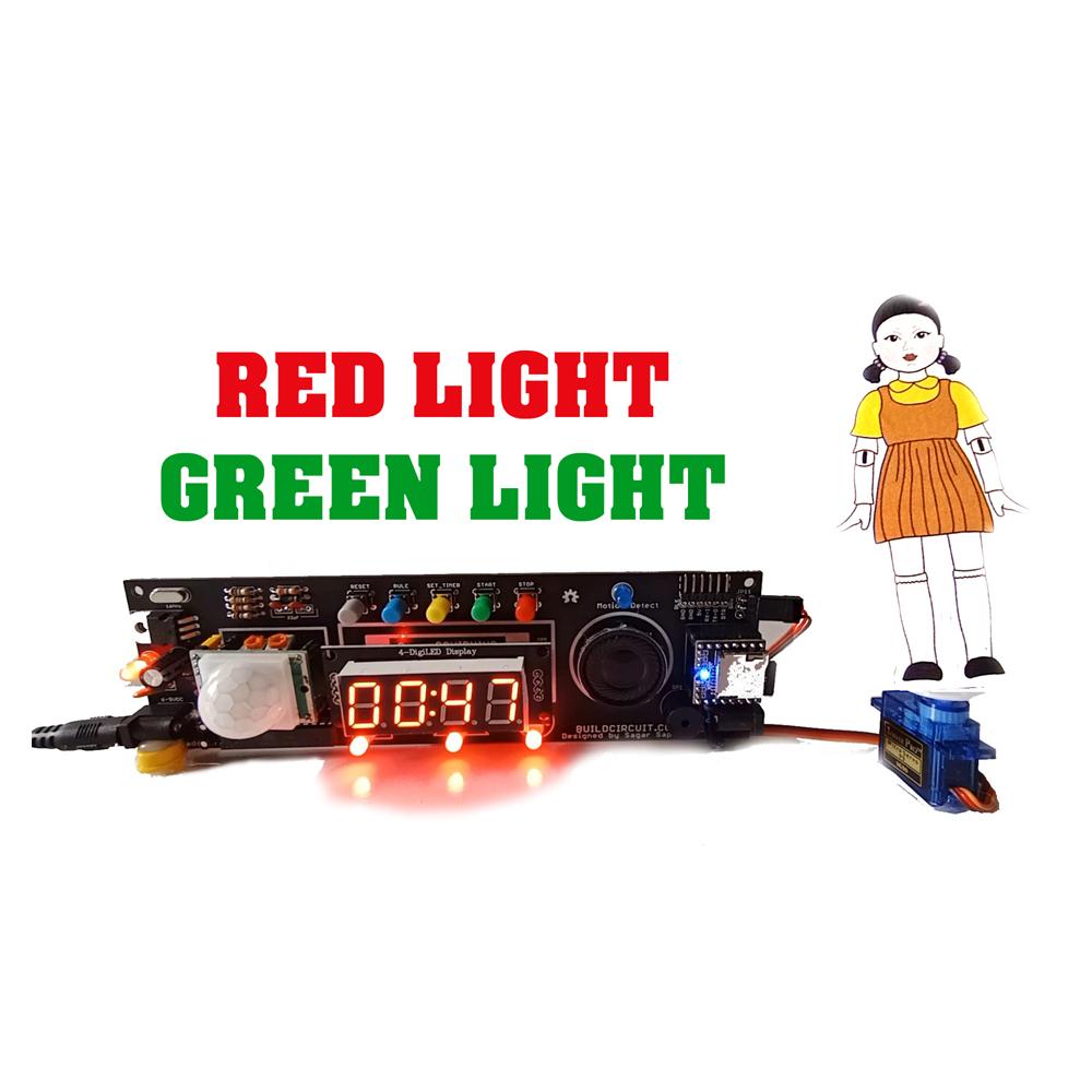Squiduino- Arduino Based Squid Game RED LIGHT GREEN LIGHT Project