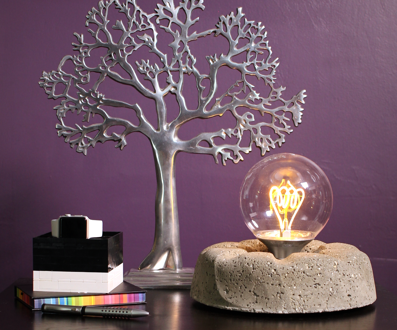 Concrete Light Bulb Lamp