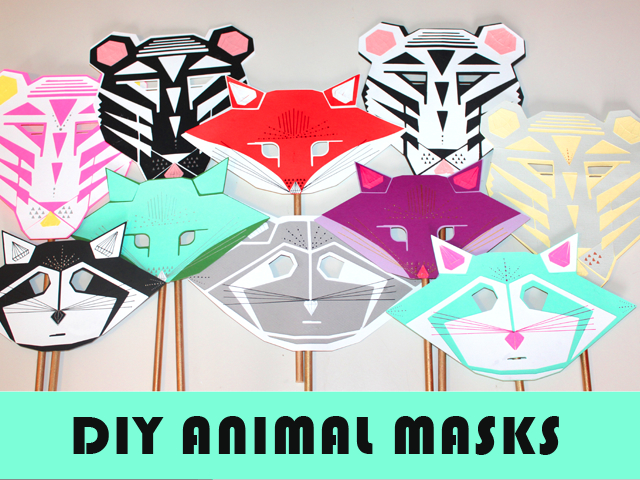 DIY Modern Animal Masks