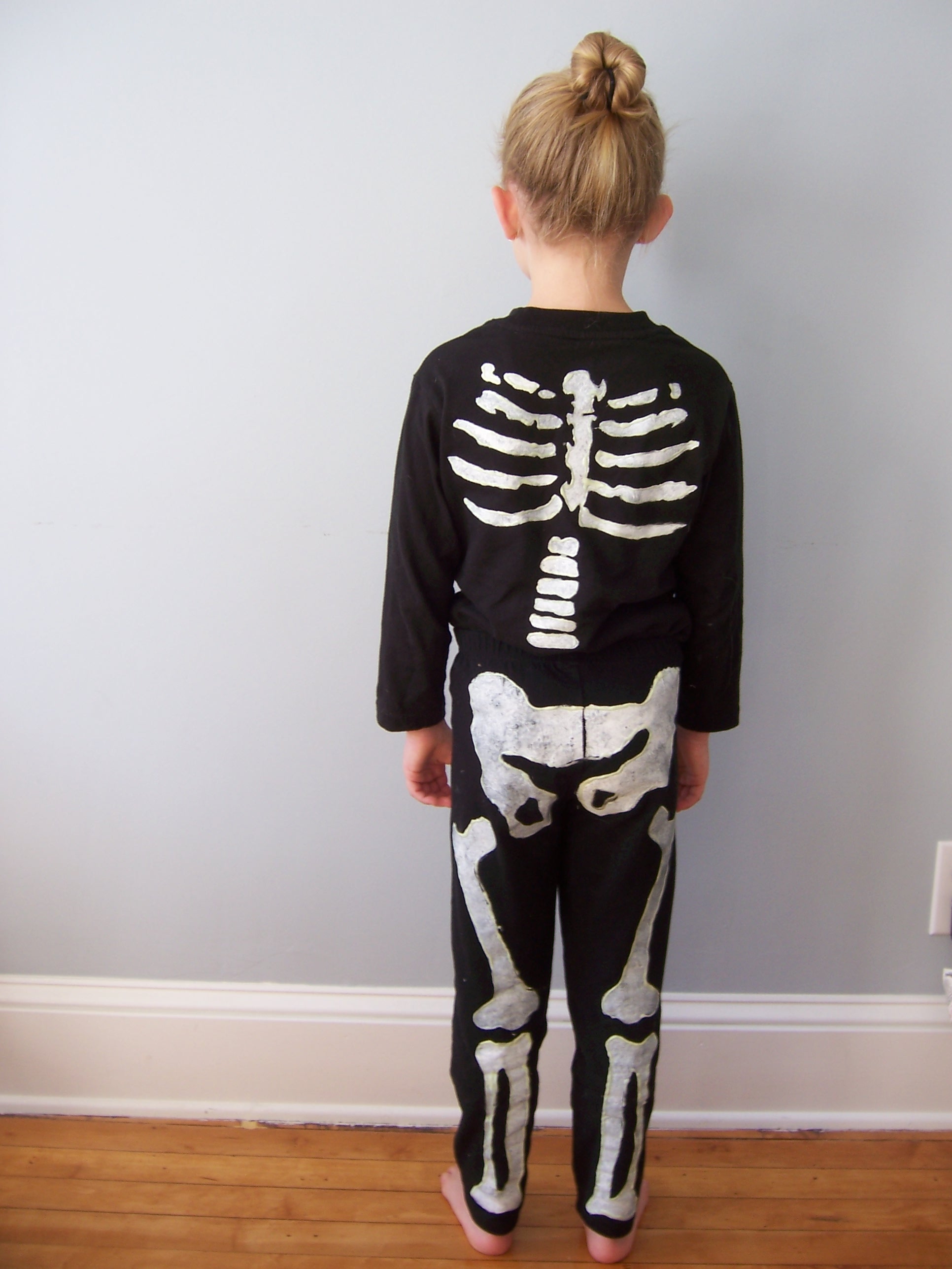 Freezer Paper Skeleton Costume