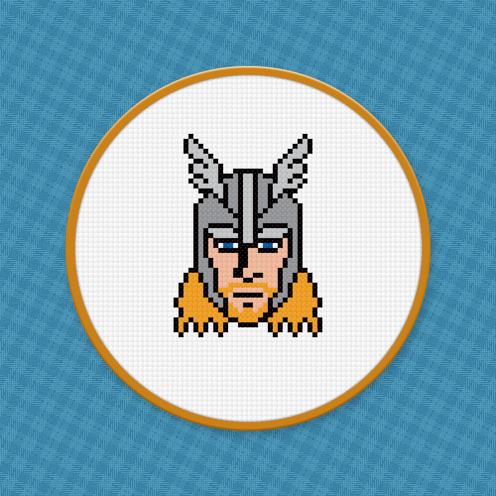 Thor - Free PDF Cross Stitch Pattern