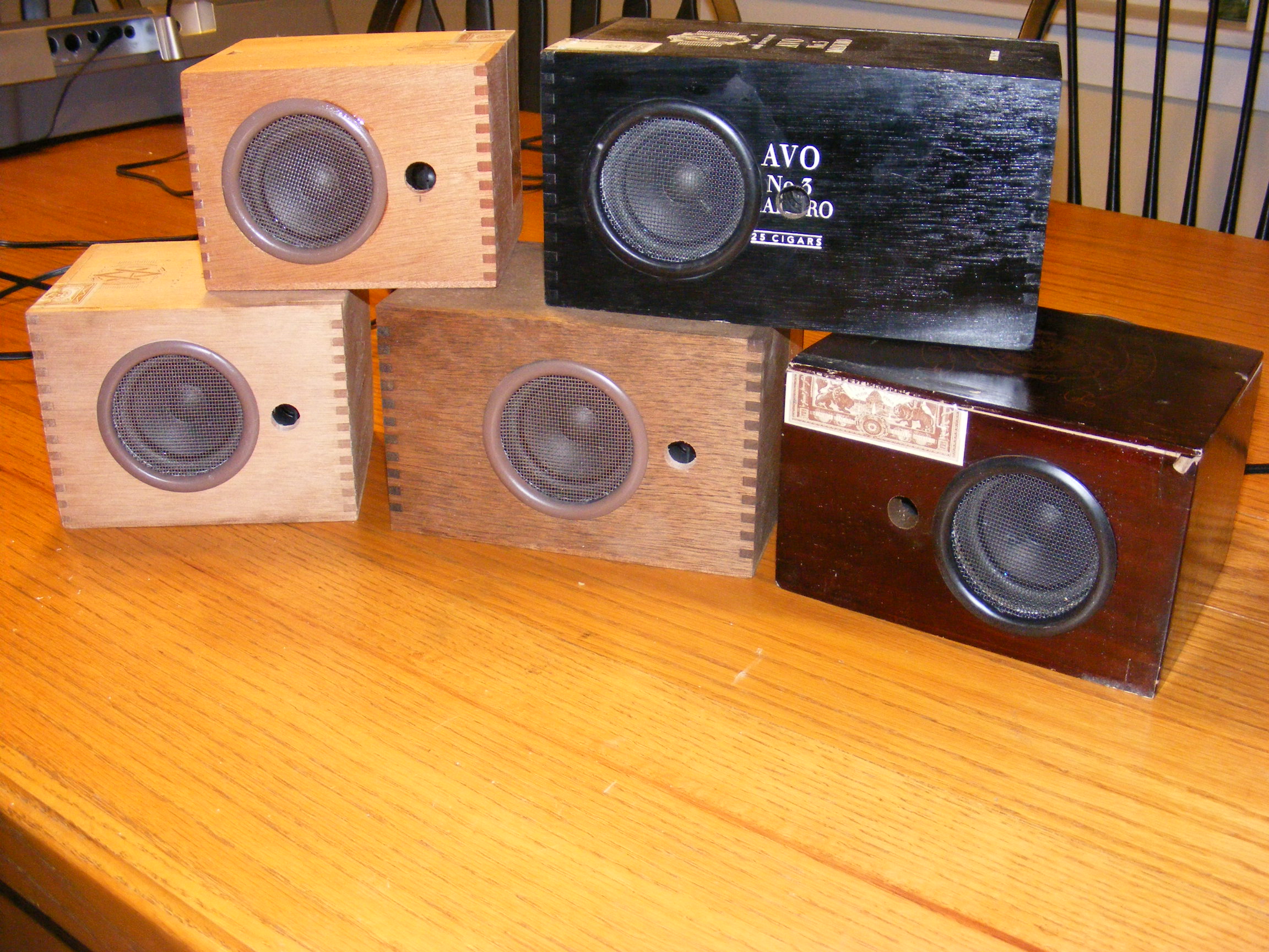 Cigar Box Speaker Cabinets