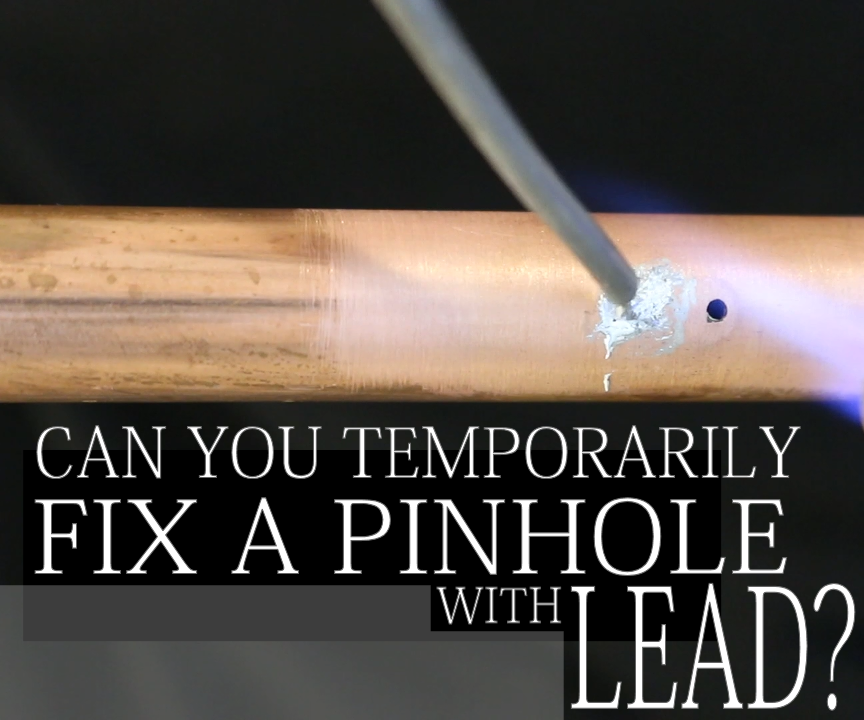 How to Fix a Pinhole With Plumbing Solder