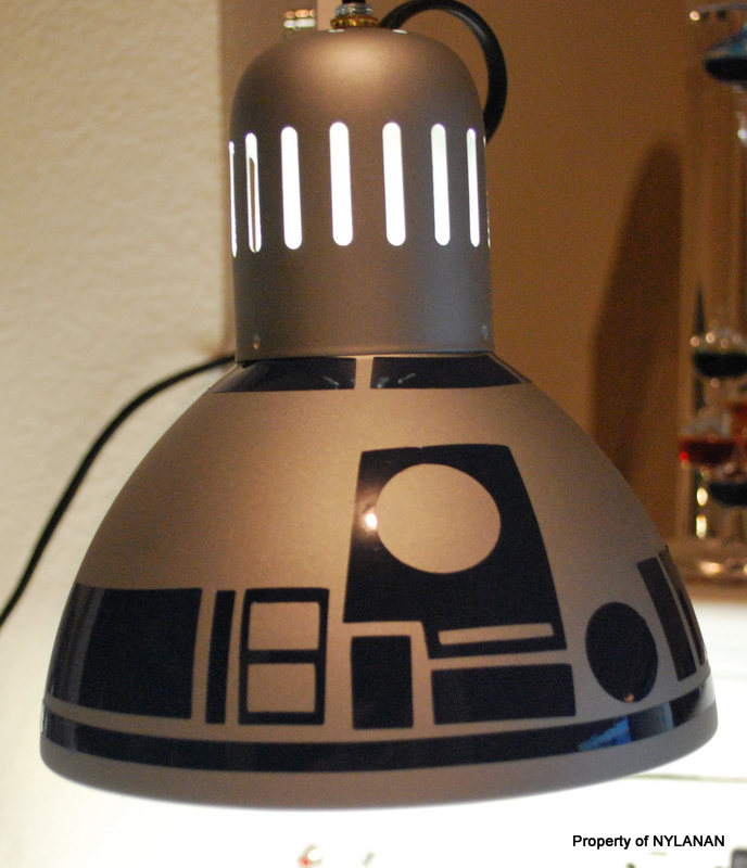 DIY R2D2 Lamp From $10 IKEA Lamp