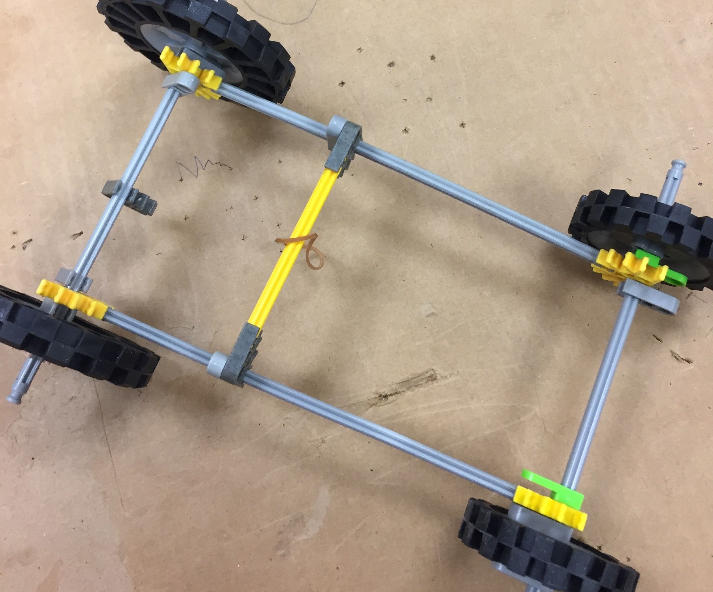 Knex Rubber Band Car