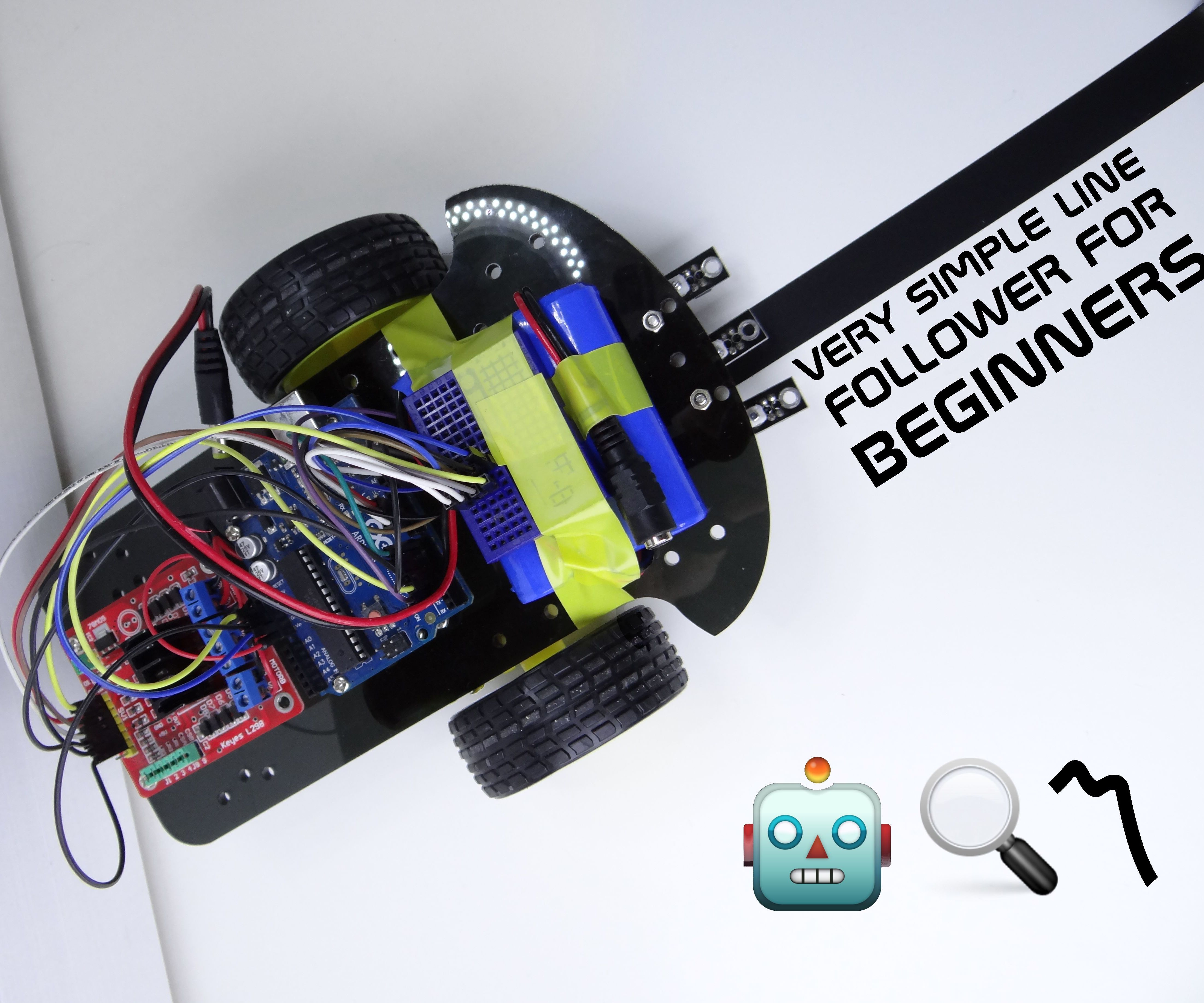 Very Simple Line Follower for Beginners