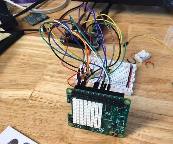 Raspberry Pi Sense HAT With Jumpers
