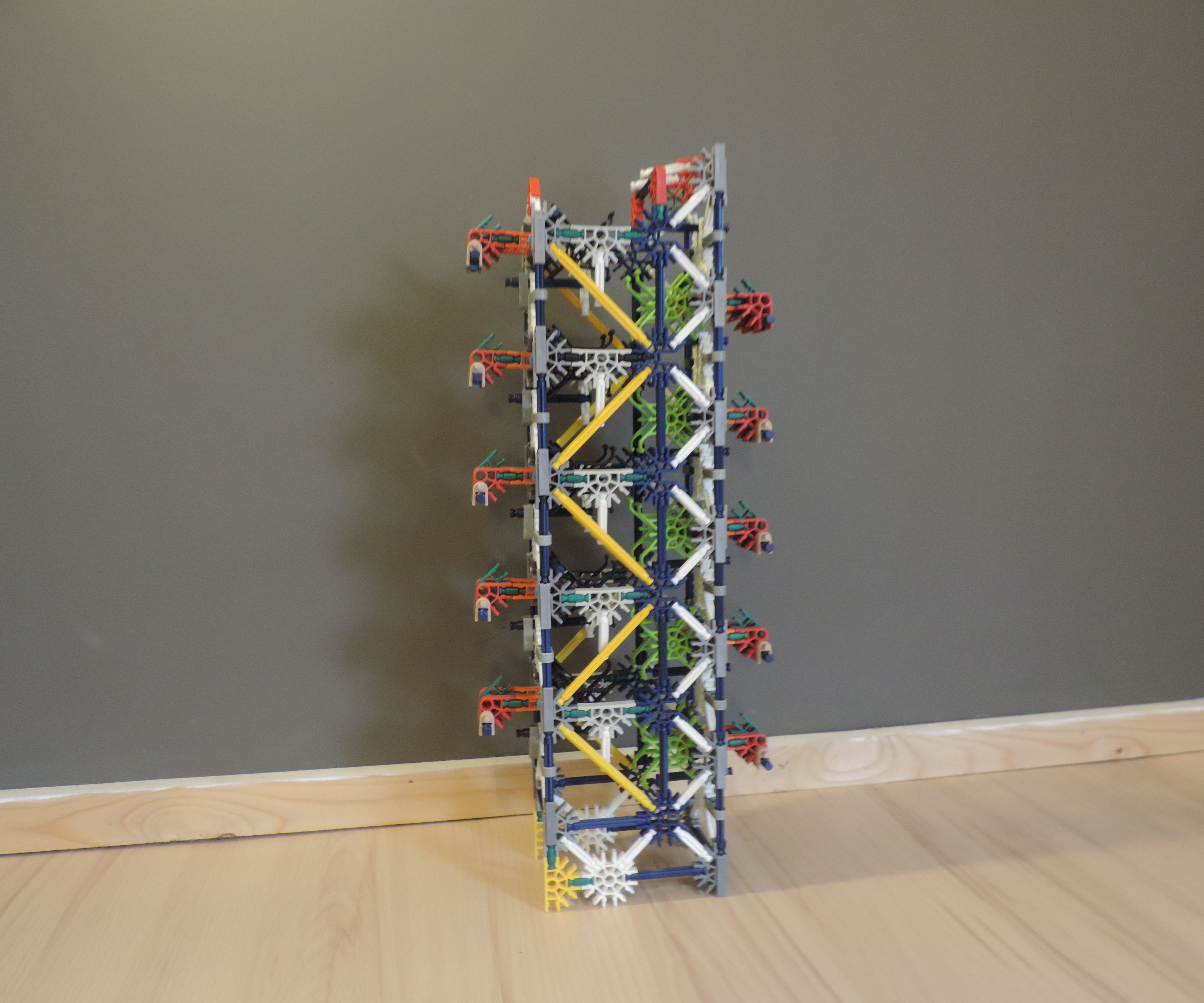 Knex Ball Machine Element: Cross Ties Zig Zag