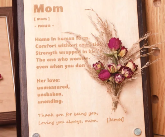 How to Laser Engrave a Wooden Mom Keepsake Plaque: Step by Step Tutorial