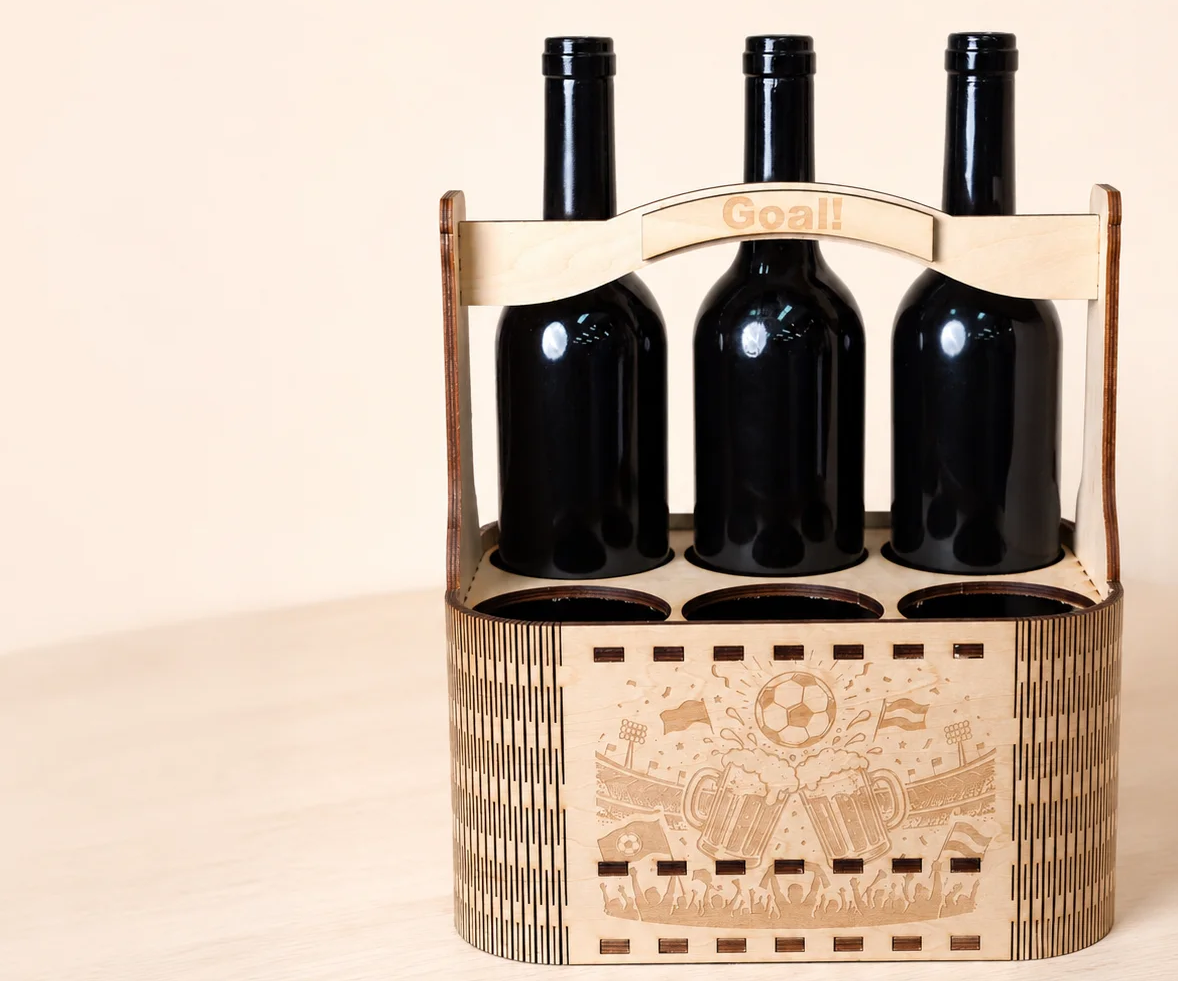 How to Laser Cut a World Cup Beer Holder Step by Step Tutorial