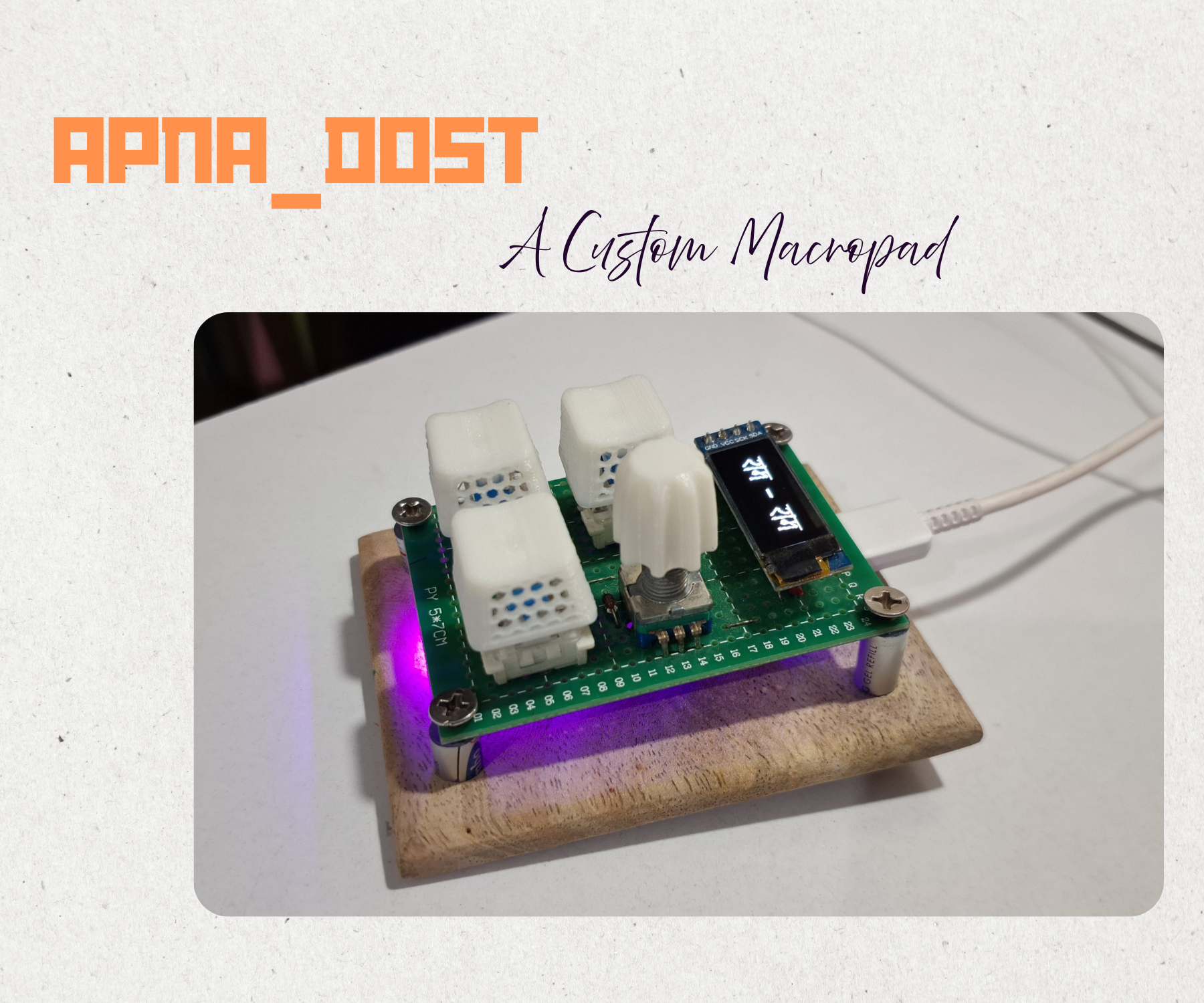 DIY Custom RP2040 Macropad With OLED and Encoder (QMK Firmware)