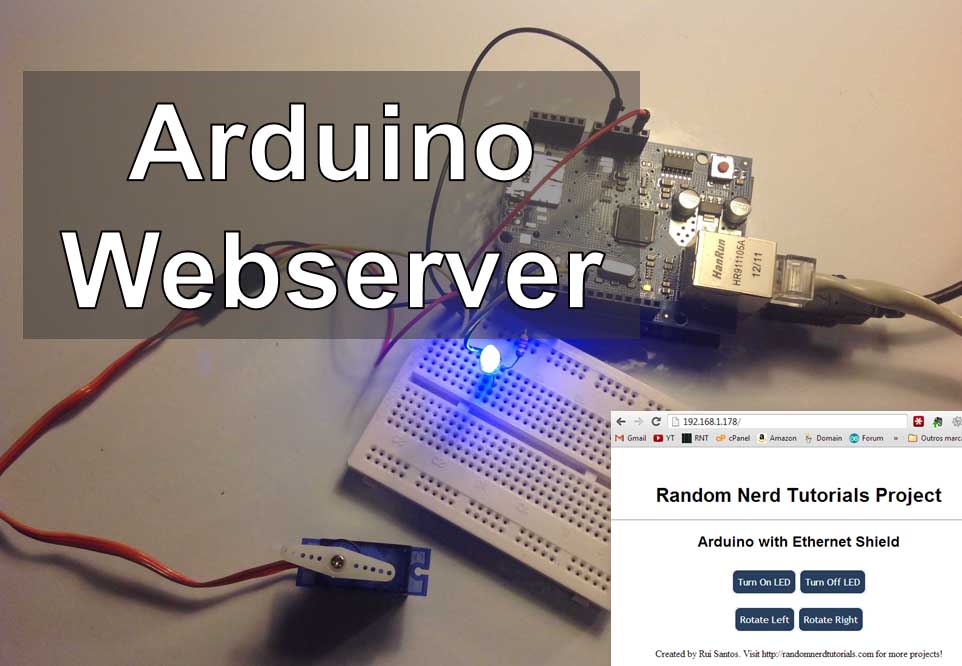 Arduino Webserver Control Lights, Relays, Servos, Etc...