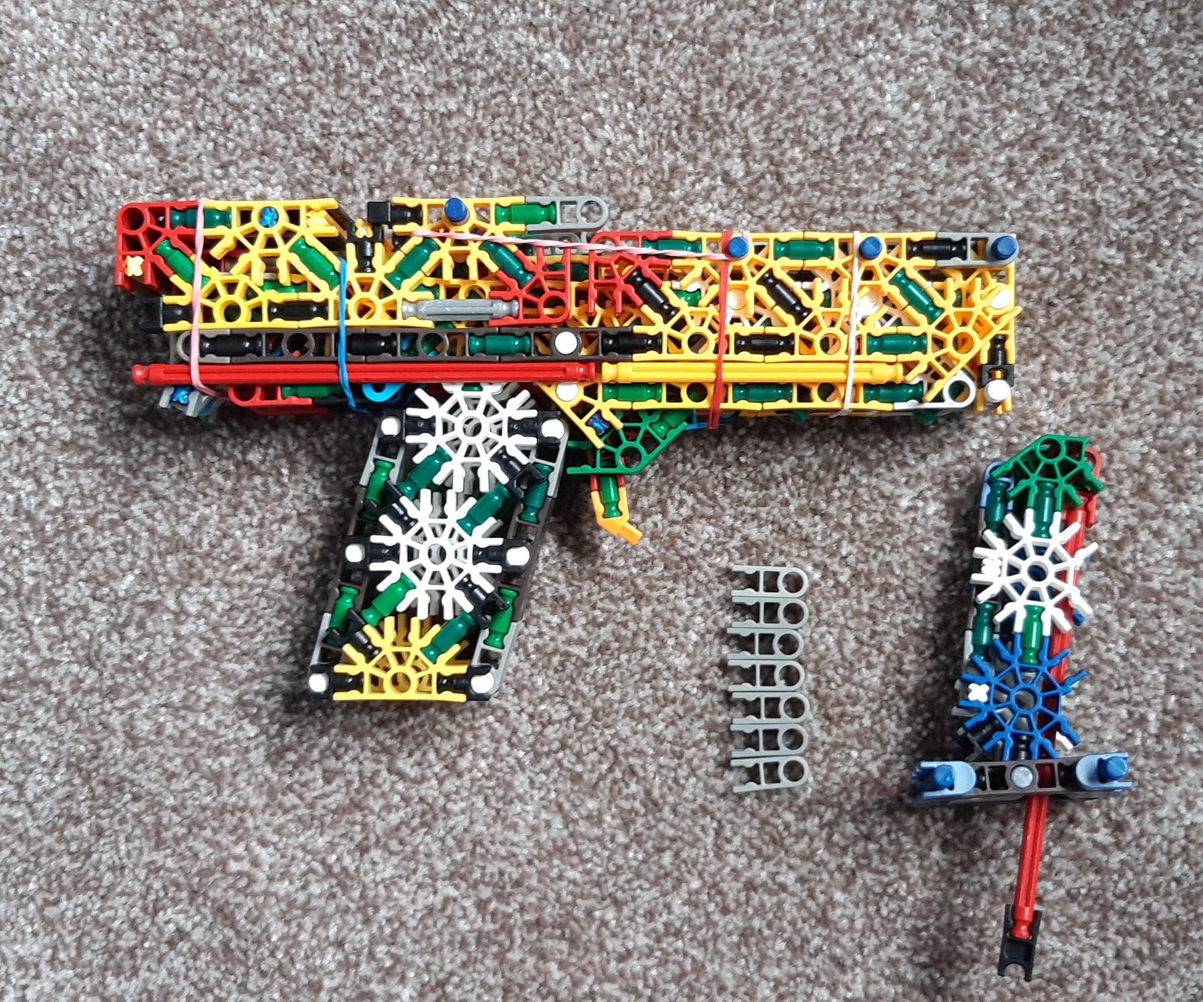 Knex FULL-AUTO GLOCK 19!!!!!!! 
