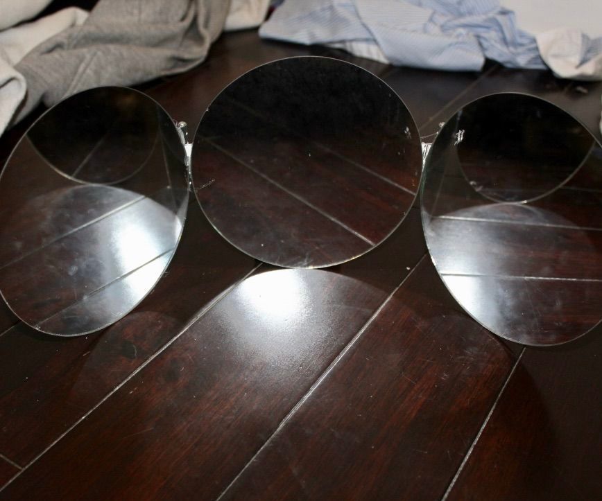 Foldable, Portable, Compact Triple Mirror Setup