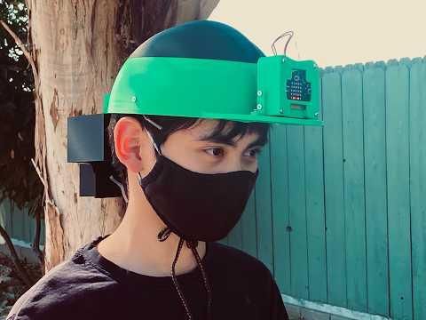 3D-Printed Smart Fun Hard Hat Fan Interactive Microbit AI Controlled By Arduino Nano and Temp Sensor