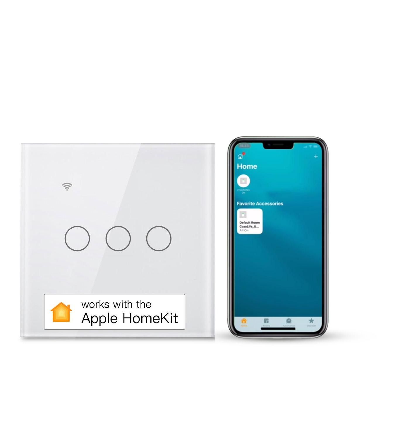 Smart Touch Light Switch HomeKit WiFi Wall Switch