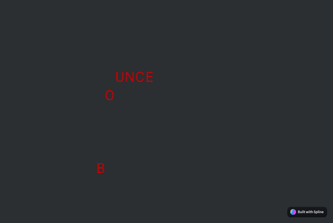How to Make the Word "Bounce" Bounce in Spline