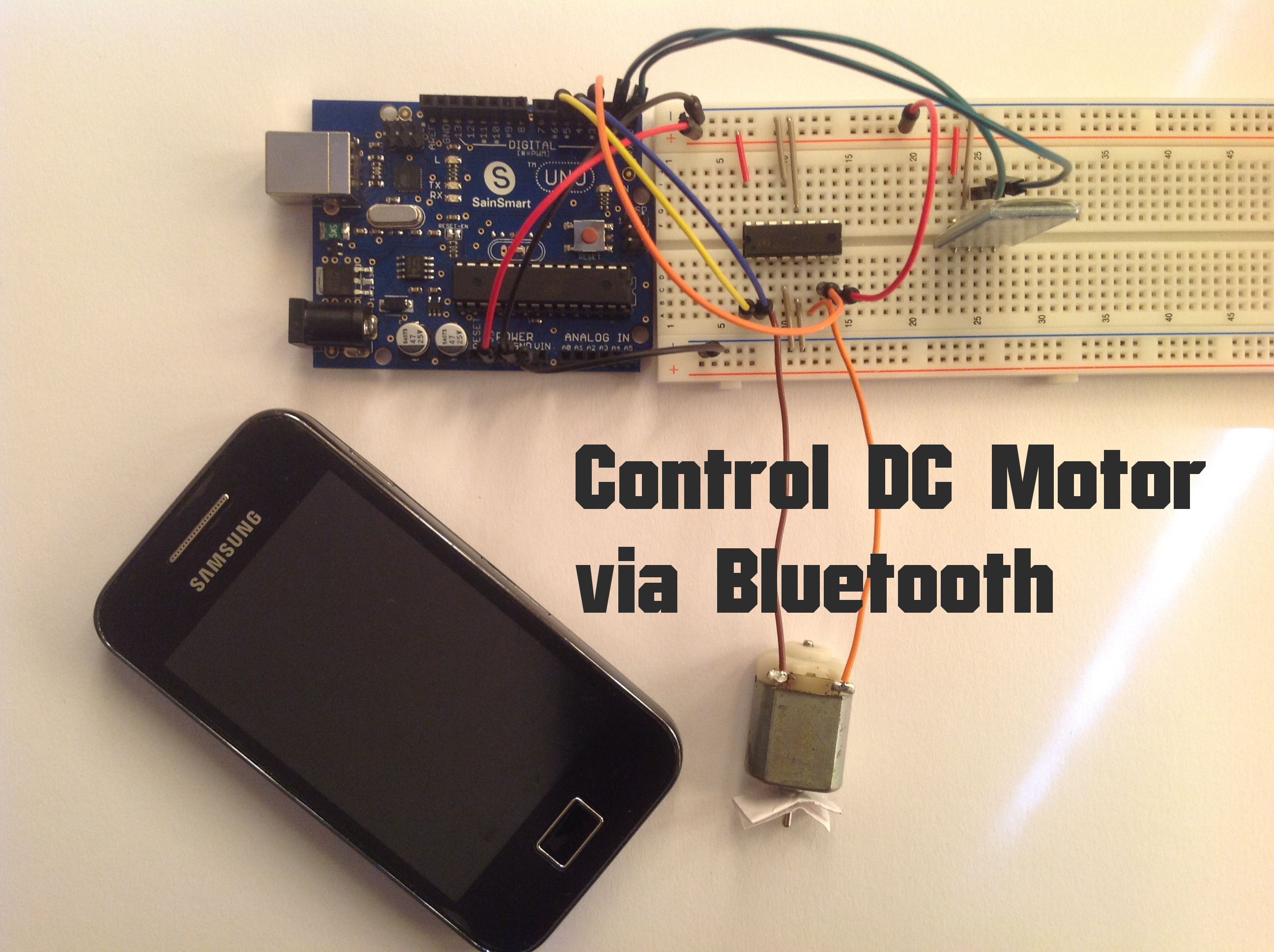 Arduino - Control DC Motor Via Bluetooth