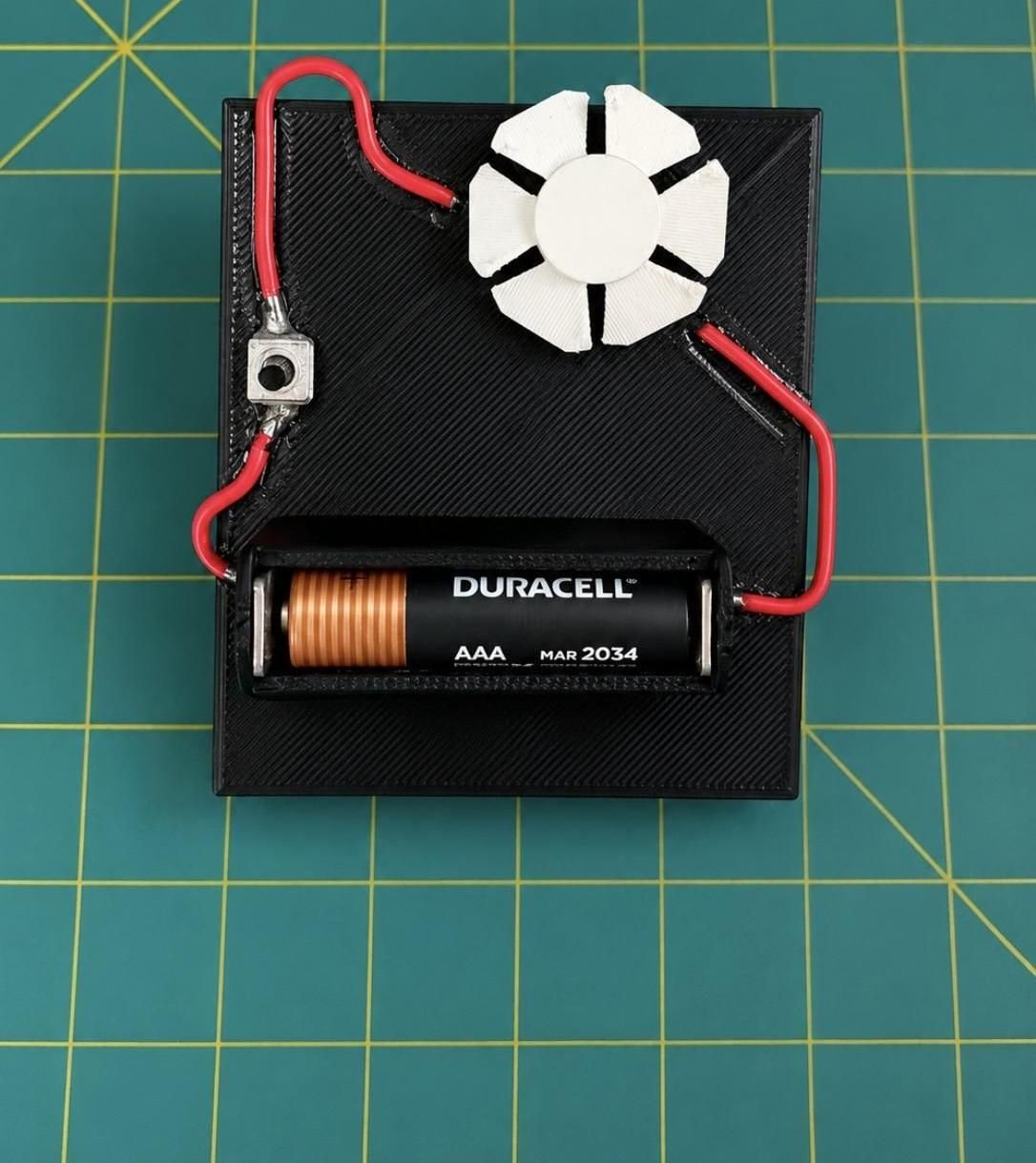 Press the Button, Watch the Battery Spin