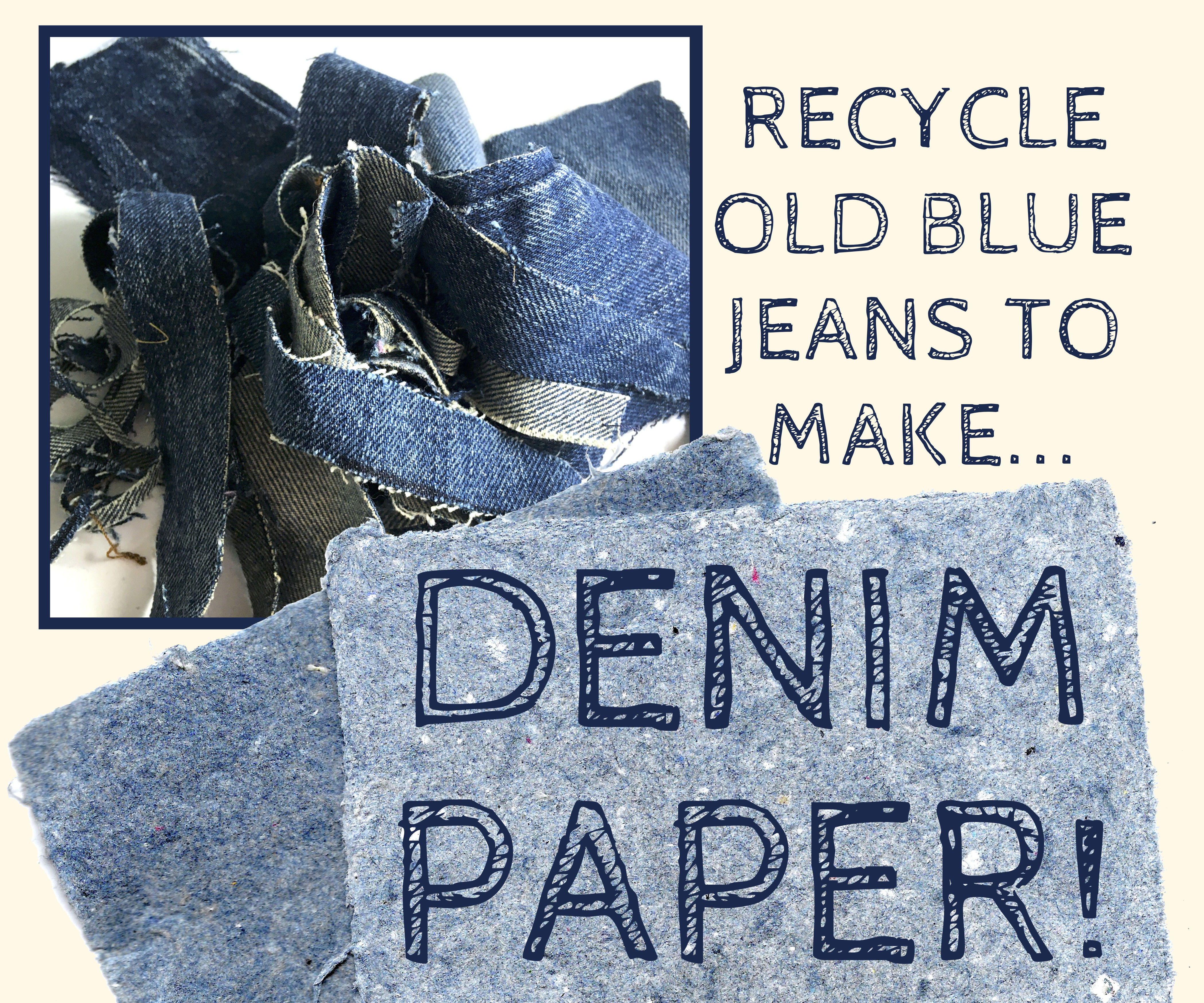 True-Blue Recycled Paper From Old Jeans