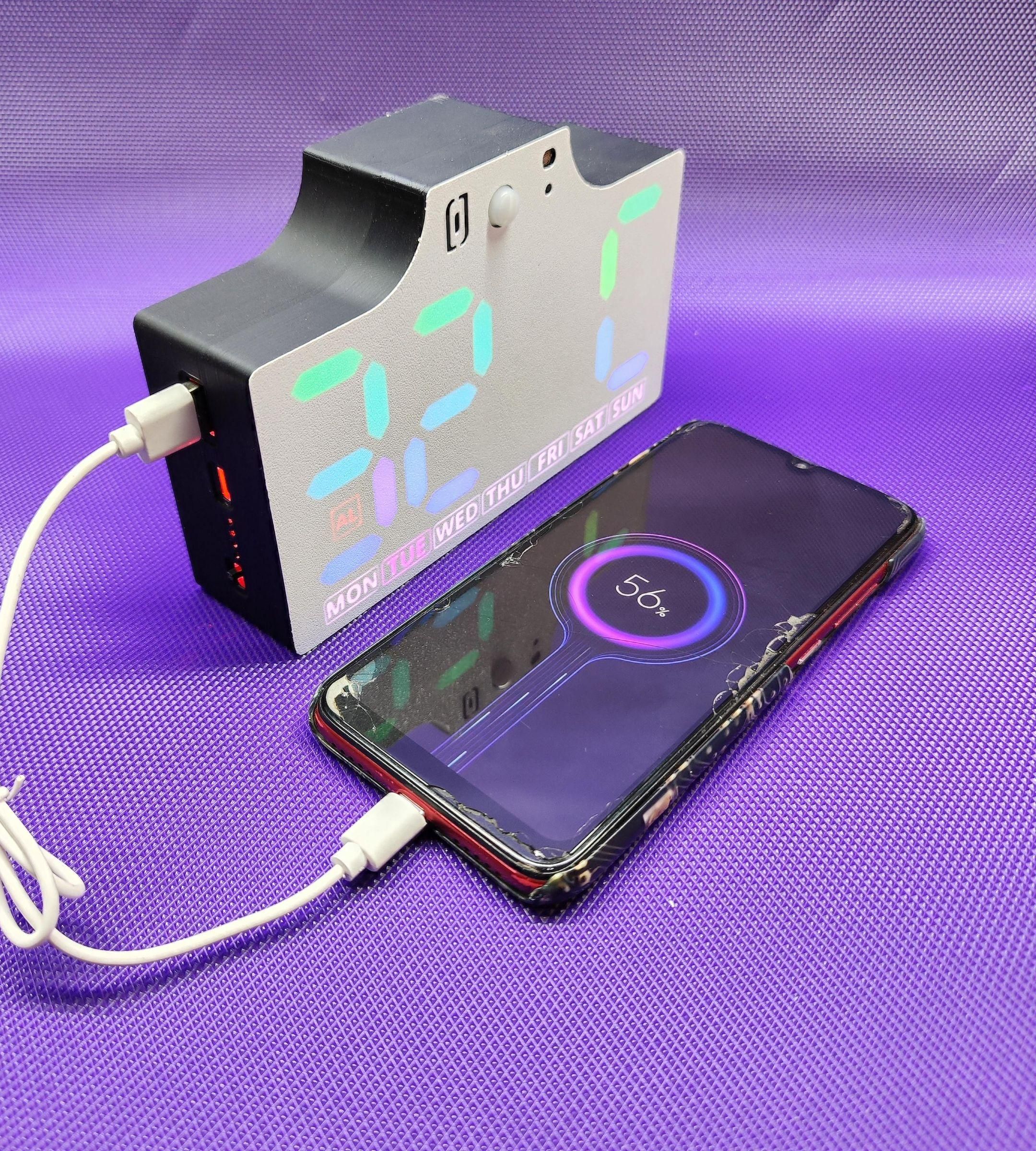 Rechargeable Table Clock