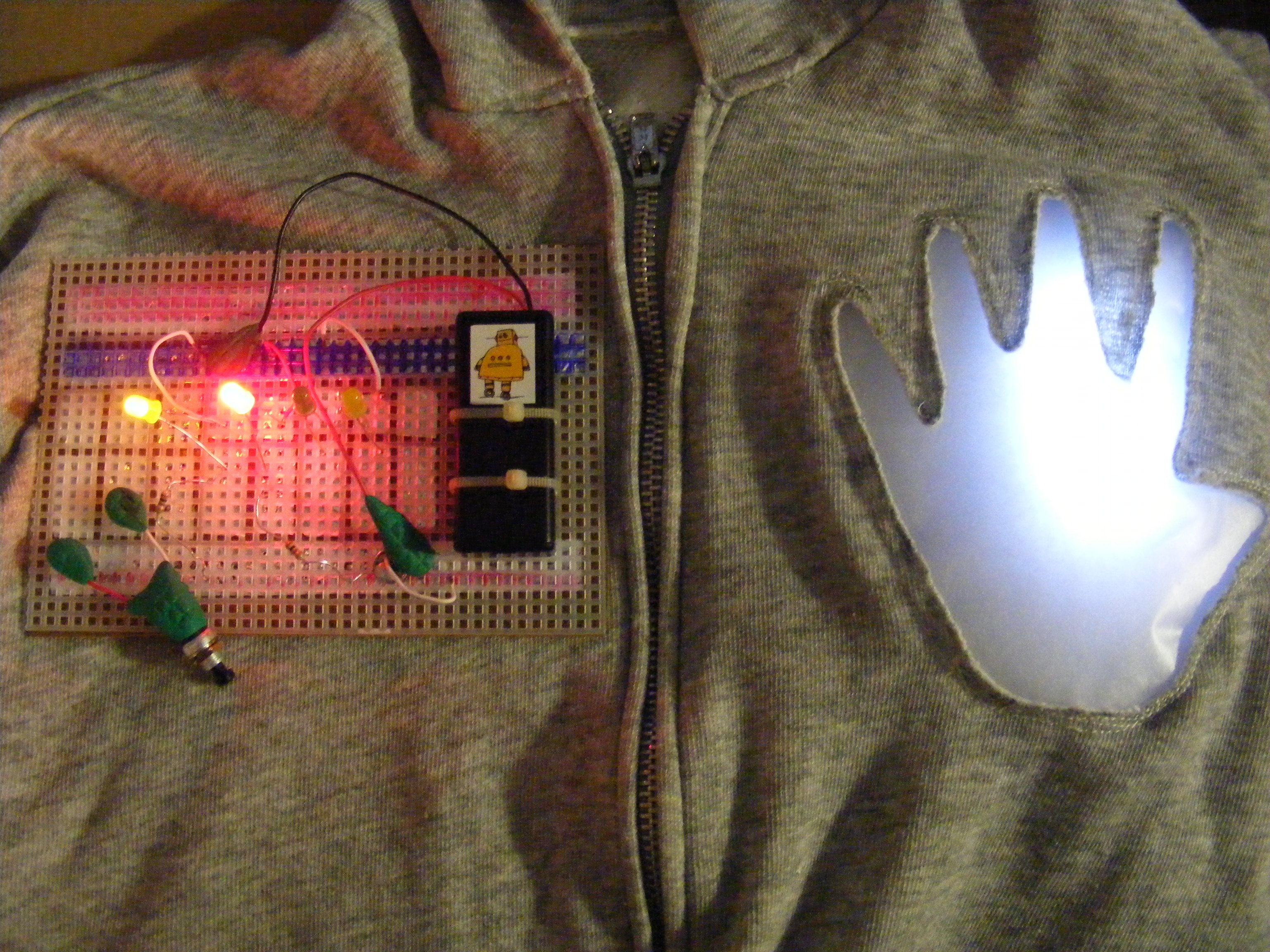 Wearable Breadboard for Electronics - ProtoHoodie