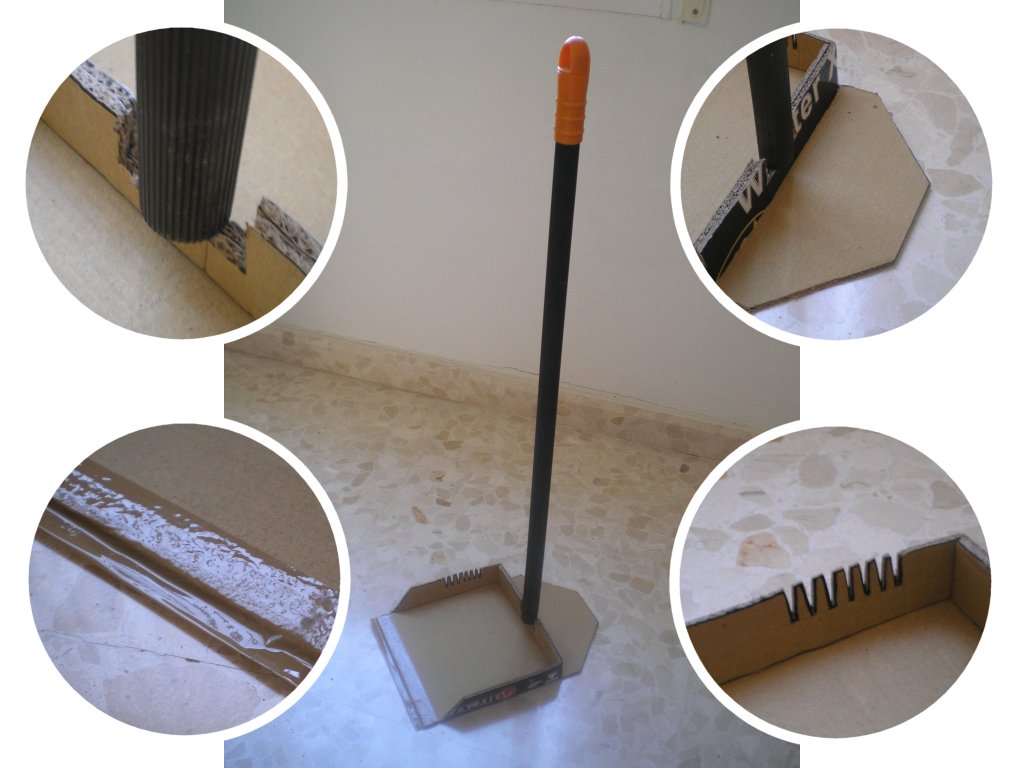 Emergency Cardboard Dustpan (with 4 Features)