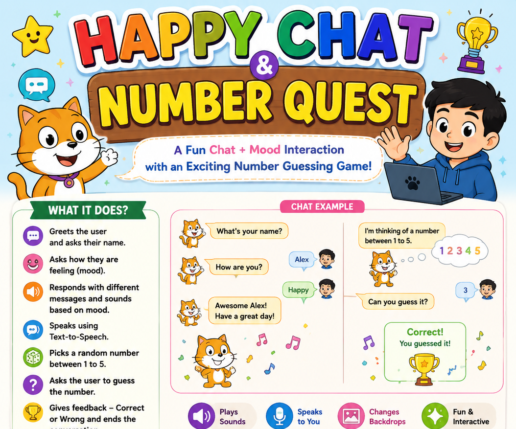Happy Chat & Number Quest