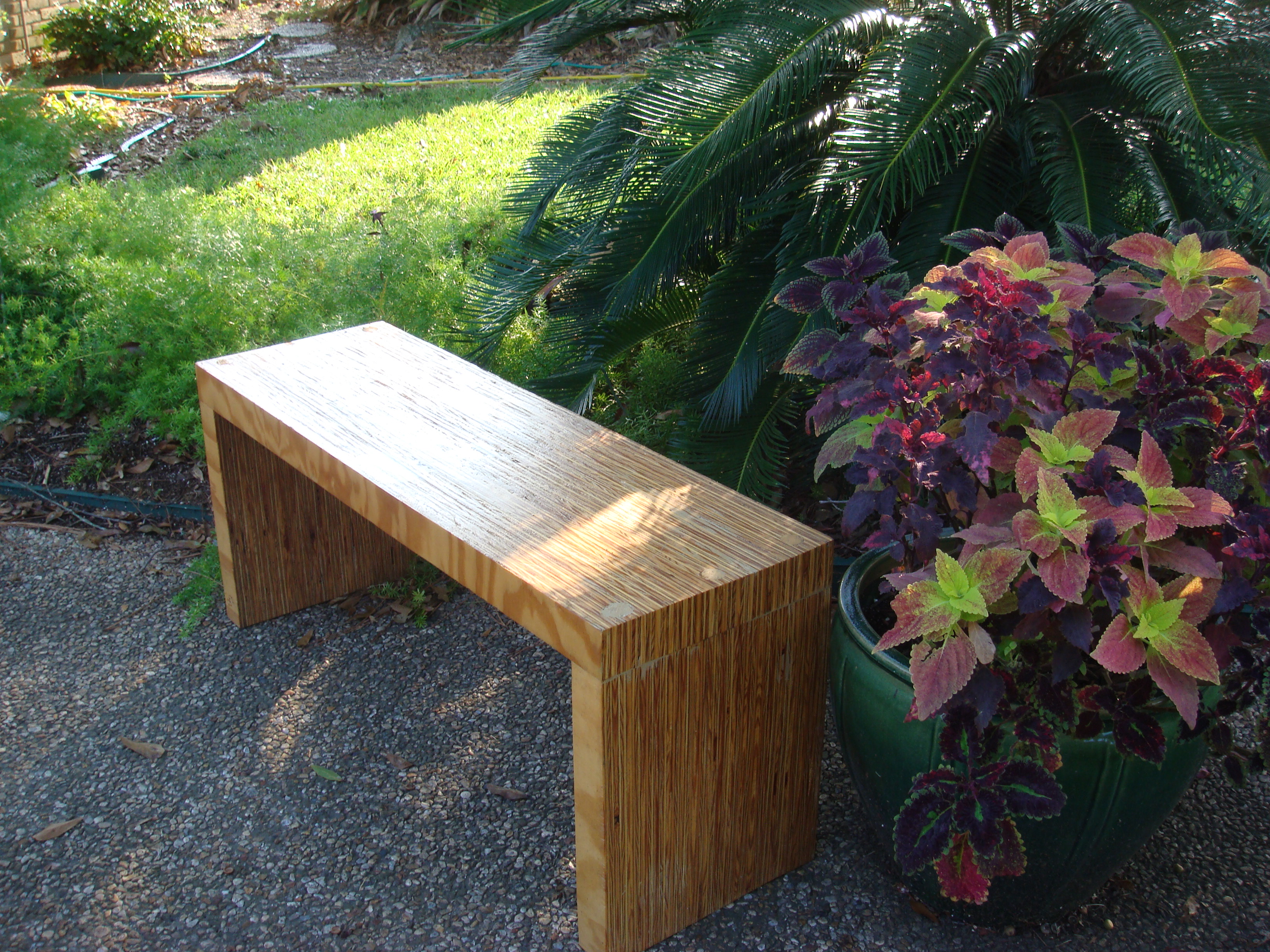 One Sheet Plywood Bench