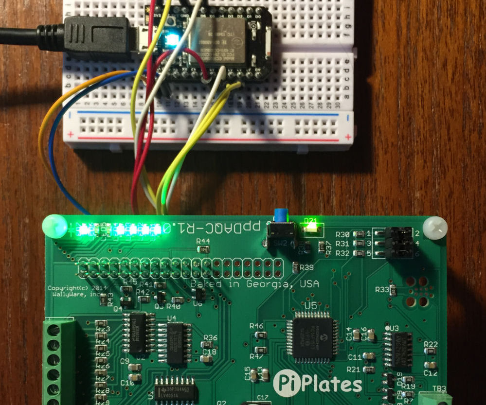 Control Pi-Plate With Spark Core