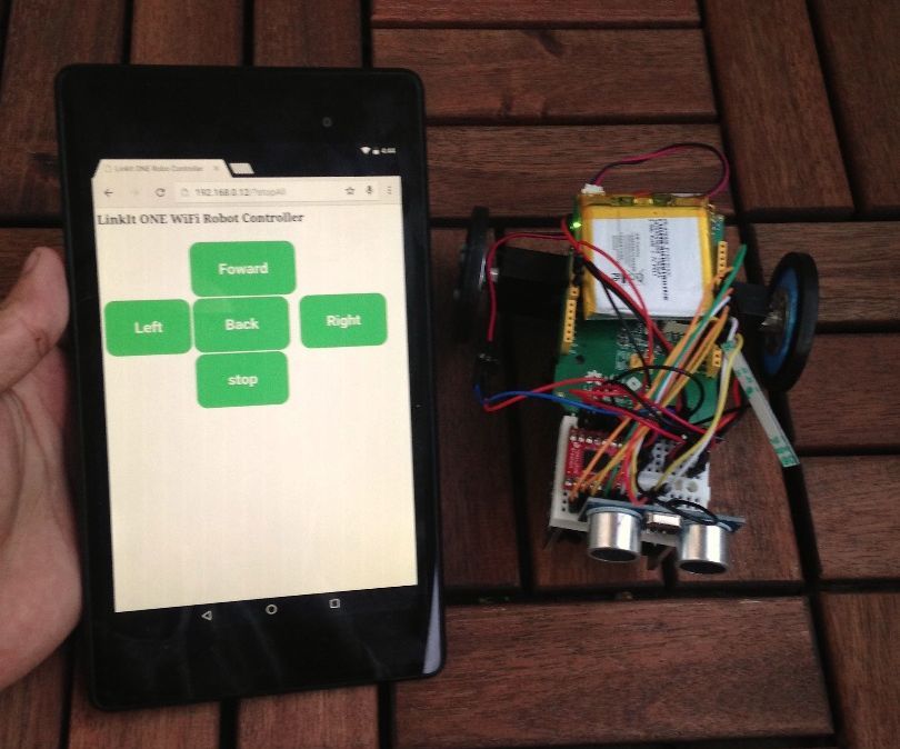 Make a Wi-Fi Controlled Robot Using LinkIt ONE