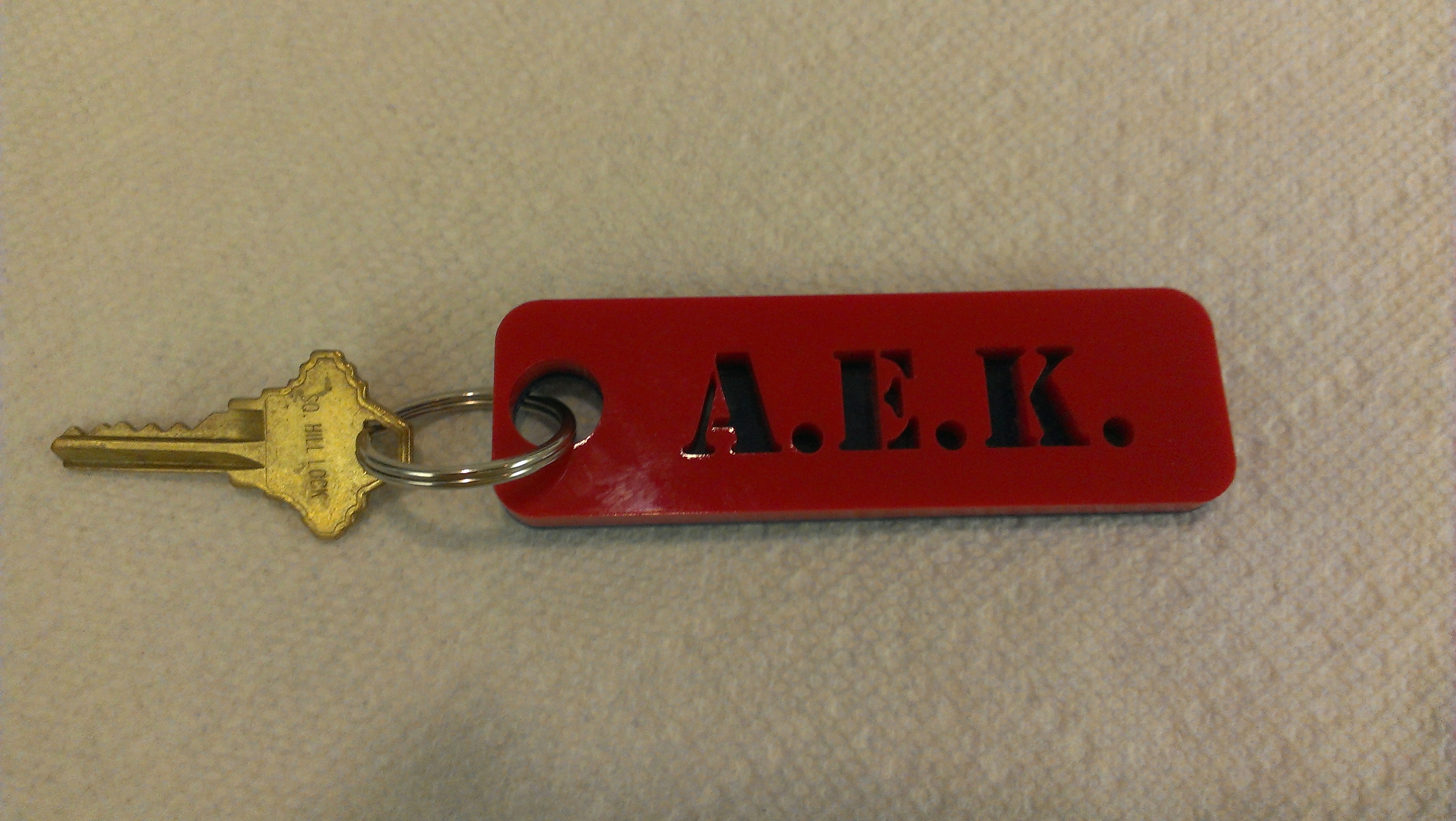 Laser Cut Acrylic Key Fob