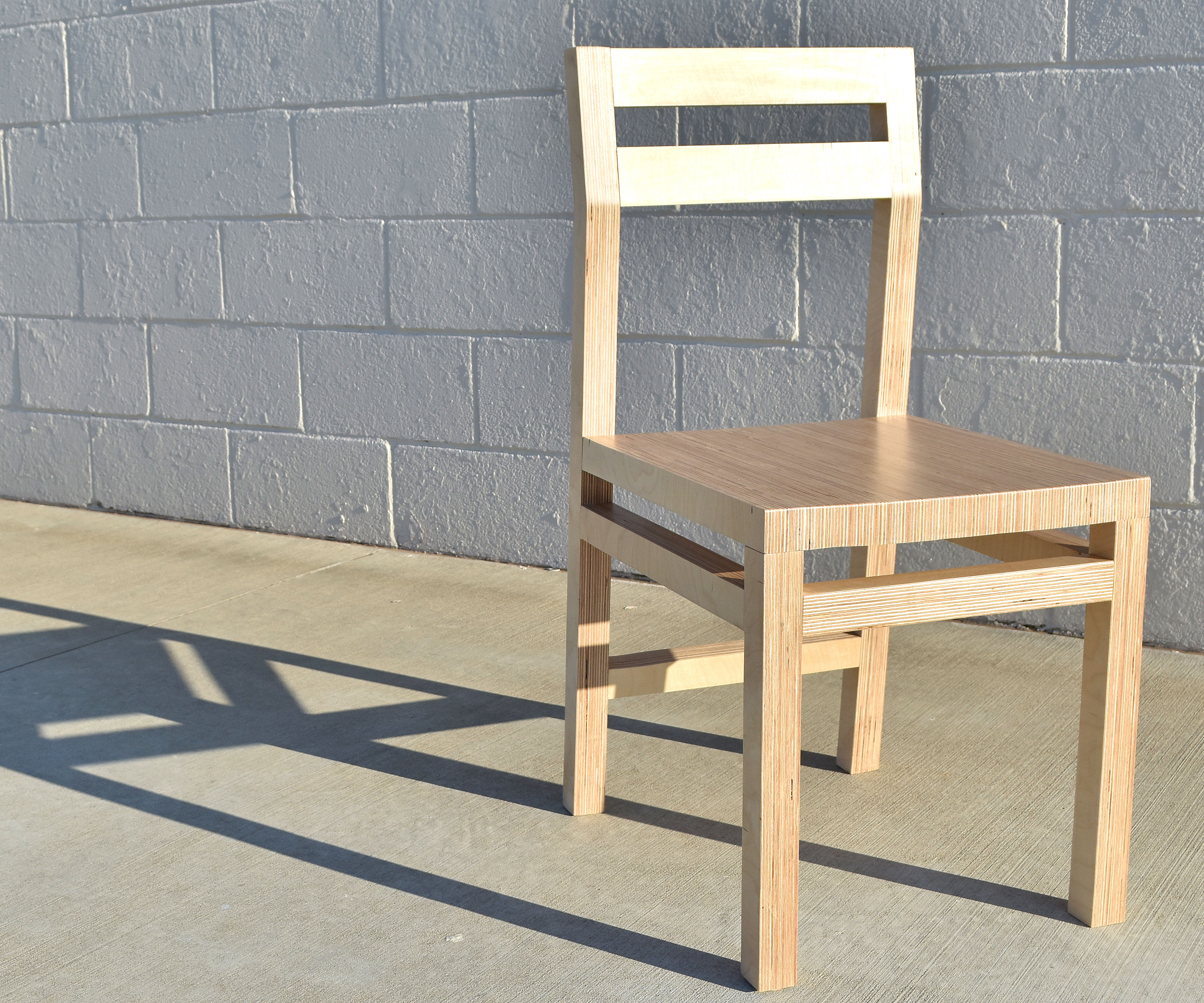 Modern Plywood Chairs - 2 Chairs,1 Sheet of Plywood