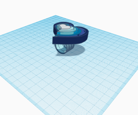 BLUE RAINBOW RING ON TINKERCAD