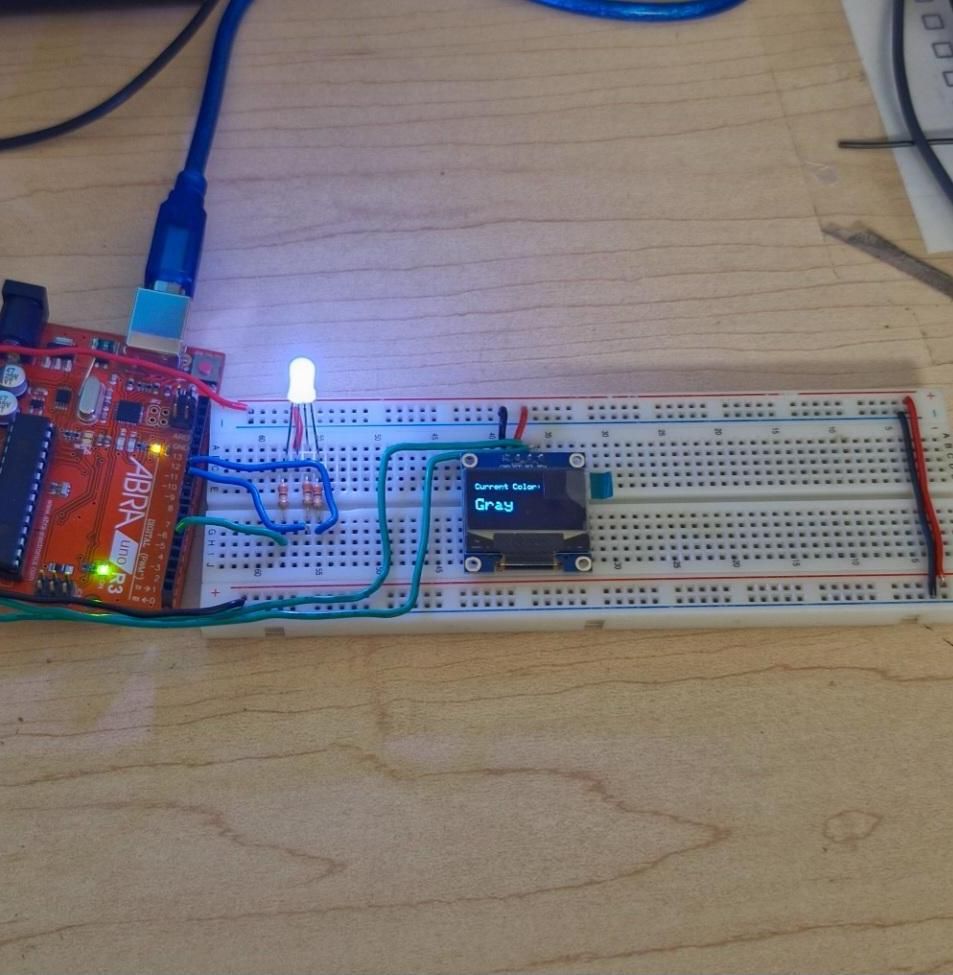Color Changing RGB With OLED Mini Screen for Children.