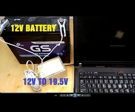 Running Laptop With 12V Battery | External Power Supplies 12V to 19 5V Inverter Circuit