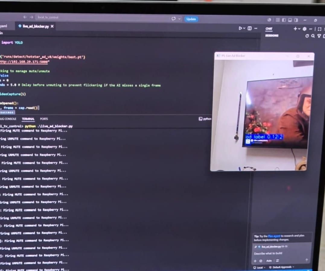 Remoteless Control: Auto-Muting TV Ads With AI & Raspberry Pi