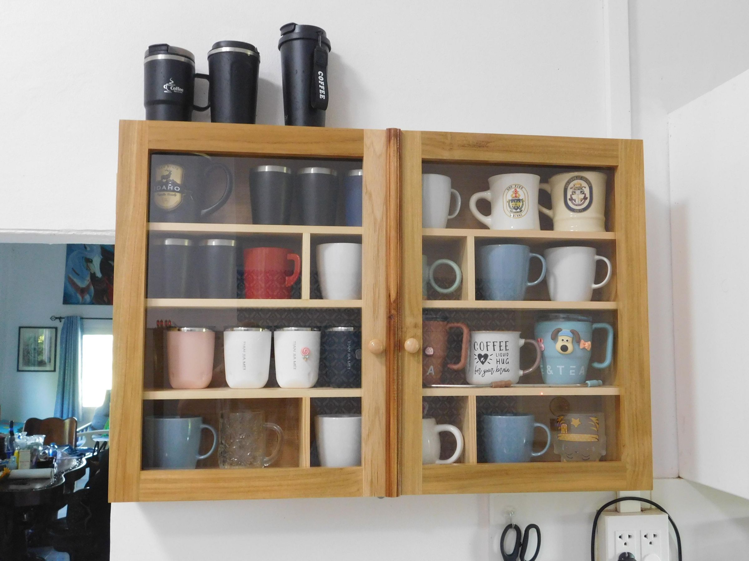 Coffee Cup Cabinet