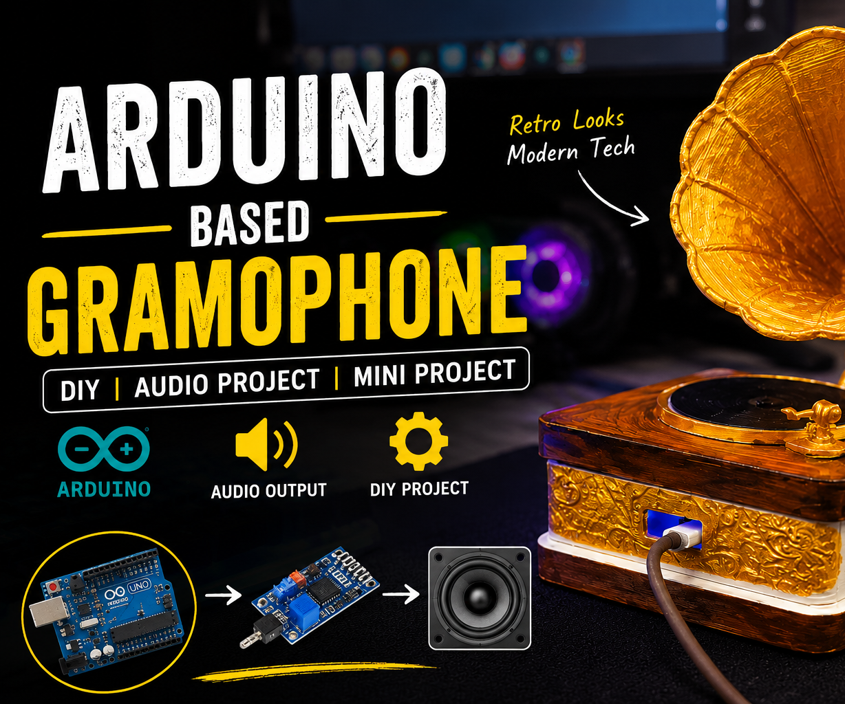 How to Build a Vintage Gramophone MP3 Speaker With Arduino (Step-by-Step)