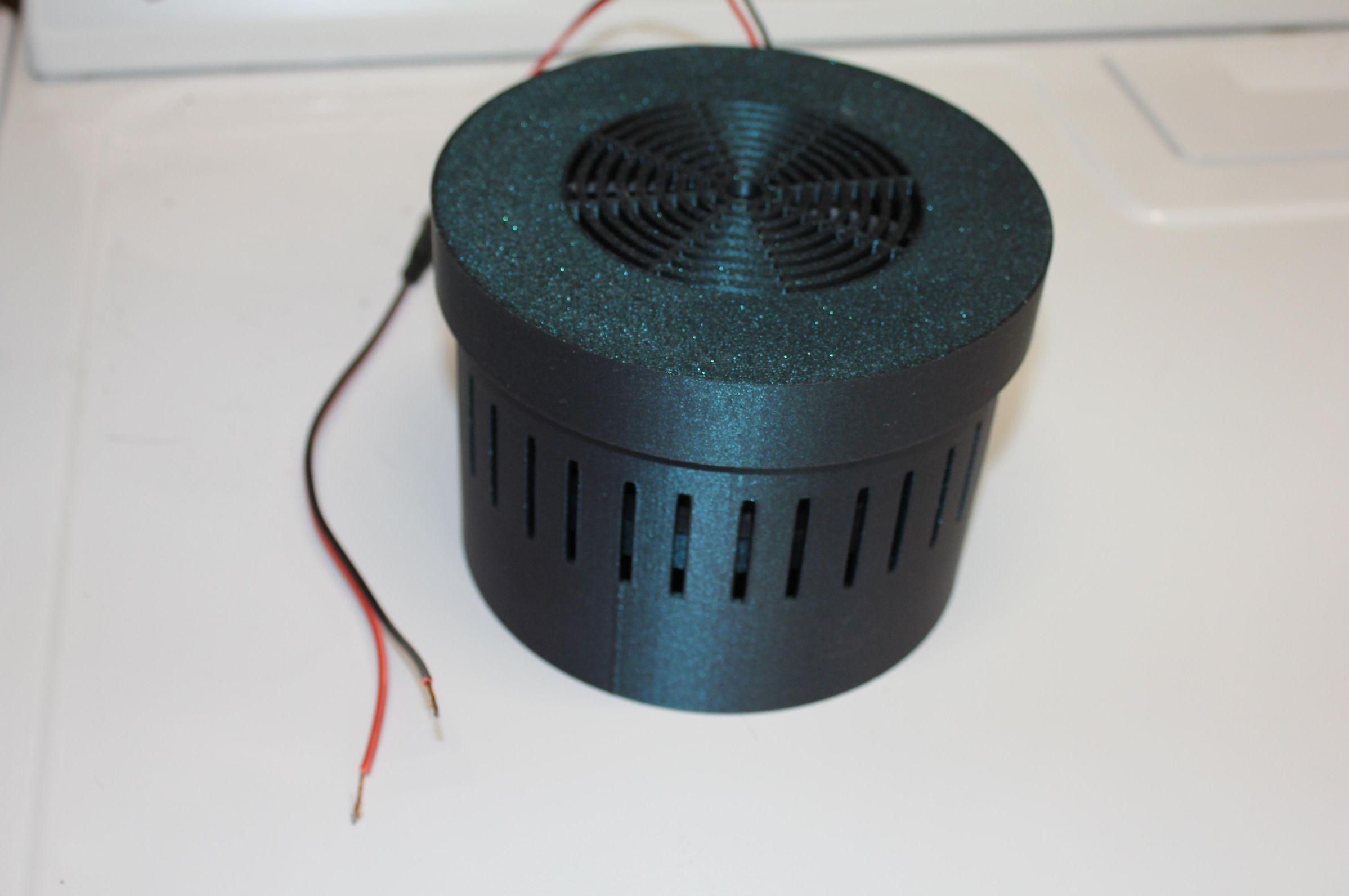 Mosture Removing Bucket for 3d Filament Storage With Fan.