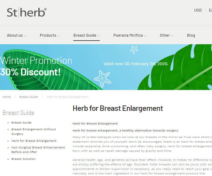 Herb for Breast Enlargement