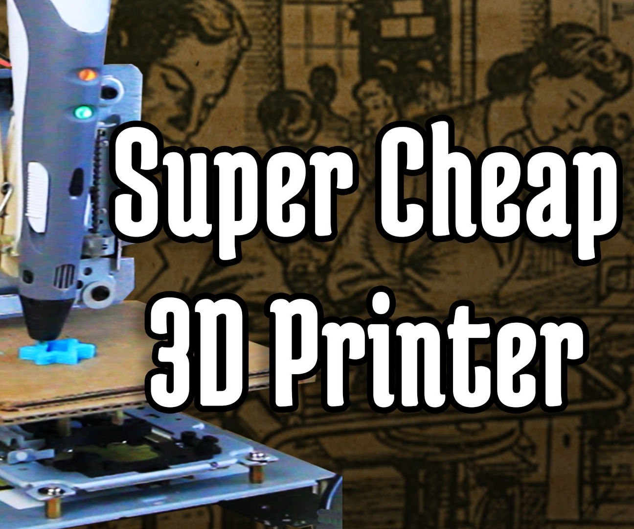 Super Cheap 3D Printer From CD-Rom Drives