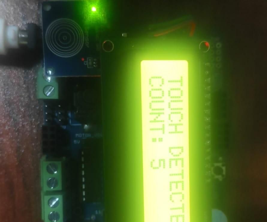Touch Counter Using DESHBOT Shield