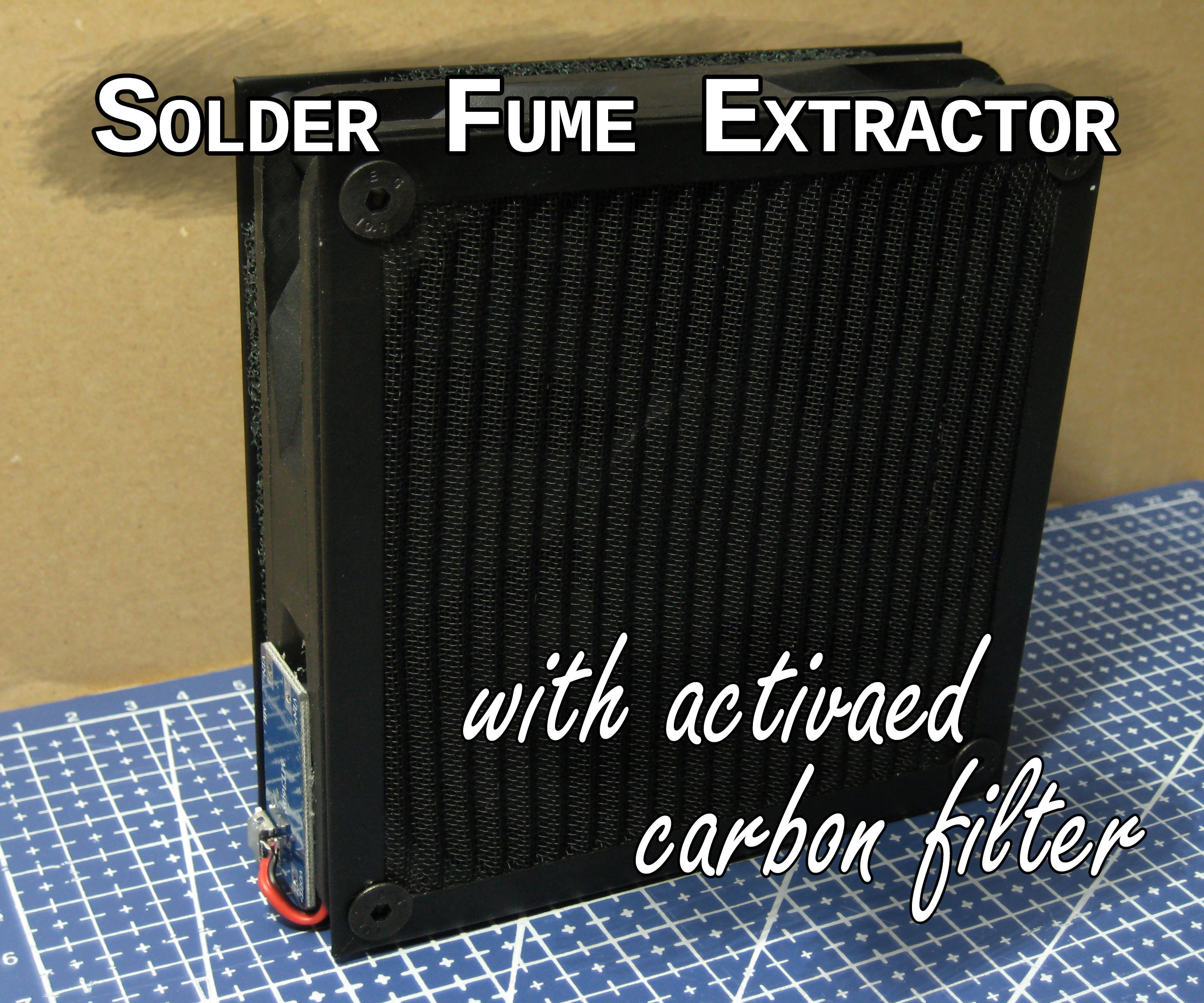 Solder Fume Extractor With Activated Carbon Filter